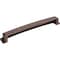 Jeffrey Alexander 192 mm Center Brushed Oil Rubbed Bronze Square-to-Center Square Renzo Cabinet Cup Pull 141-192DBAC - alternate 3